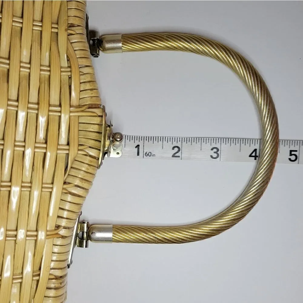 Vintage Rattan Wicker Purse/Tote
